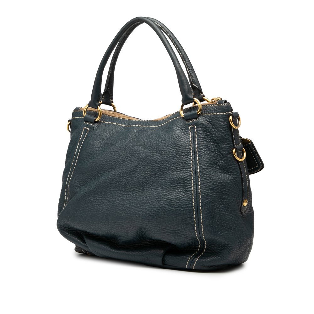 Pre-Loved Prada Vitello Daino Zip Top Satchel - Picture 2 of 8